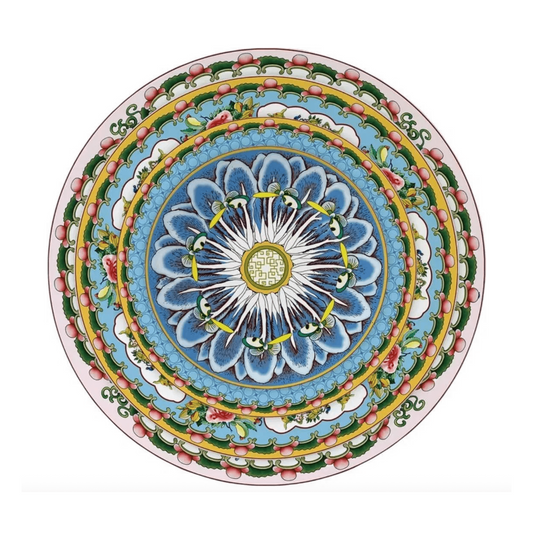 Modern Famille Rose Bone China Dinnerware Set