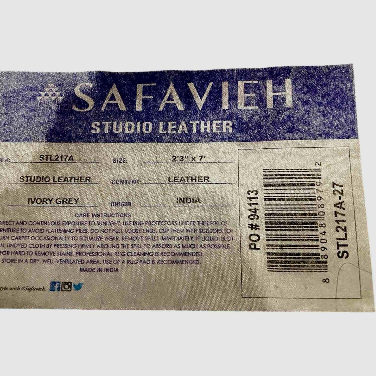Fantastic Safavieh Genuine Cowhide Patchwork Leather Floor