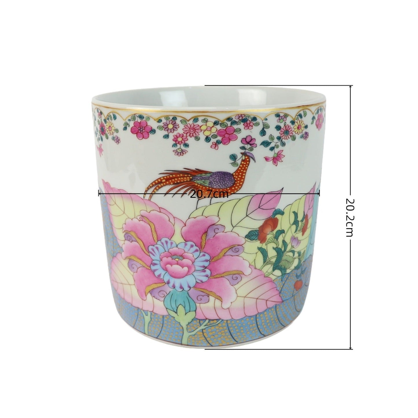 Tobacco Leaf Planter Pot Porcelain