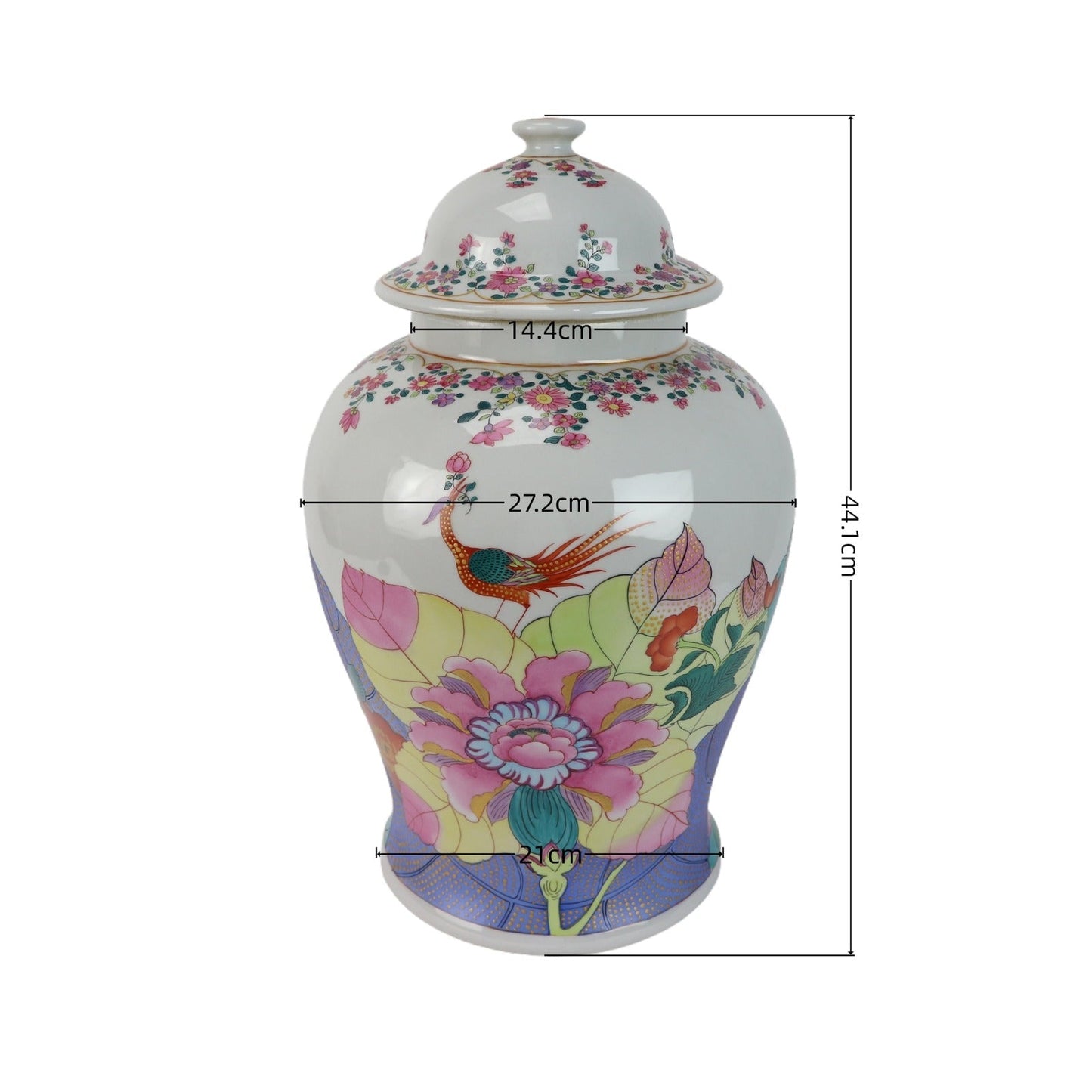 Tobacco Leaf Ginger Jar Porcelain