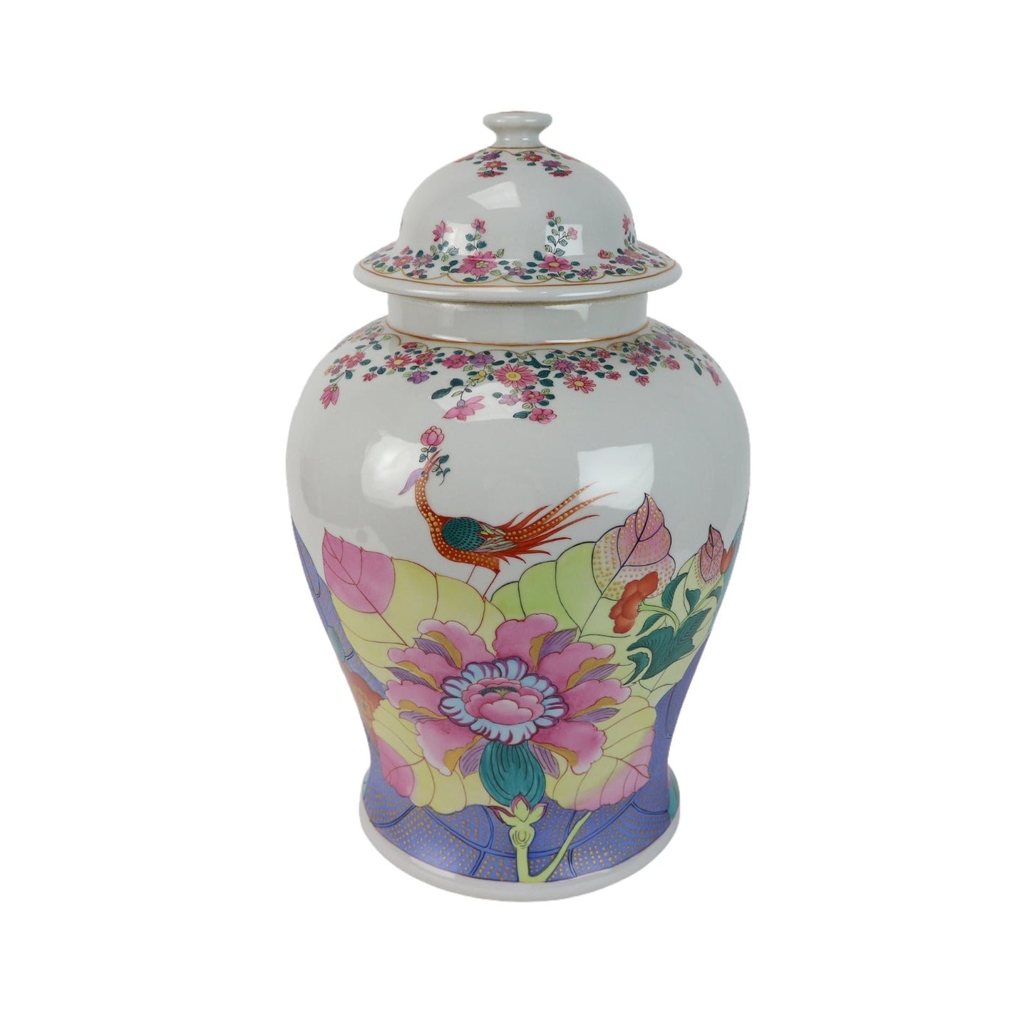 Tobacco Leaf Ginger Jar Porcelain