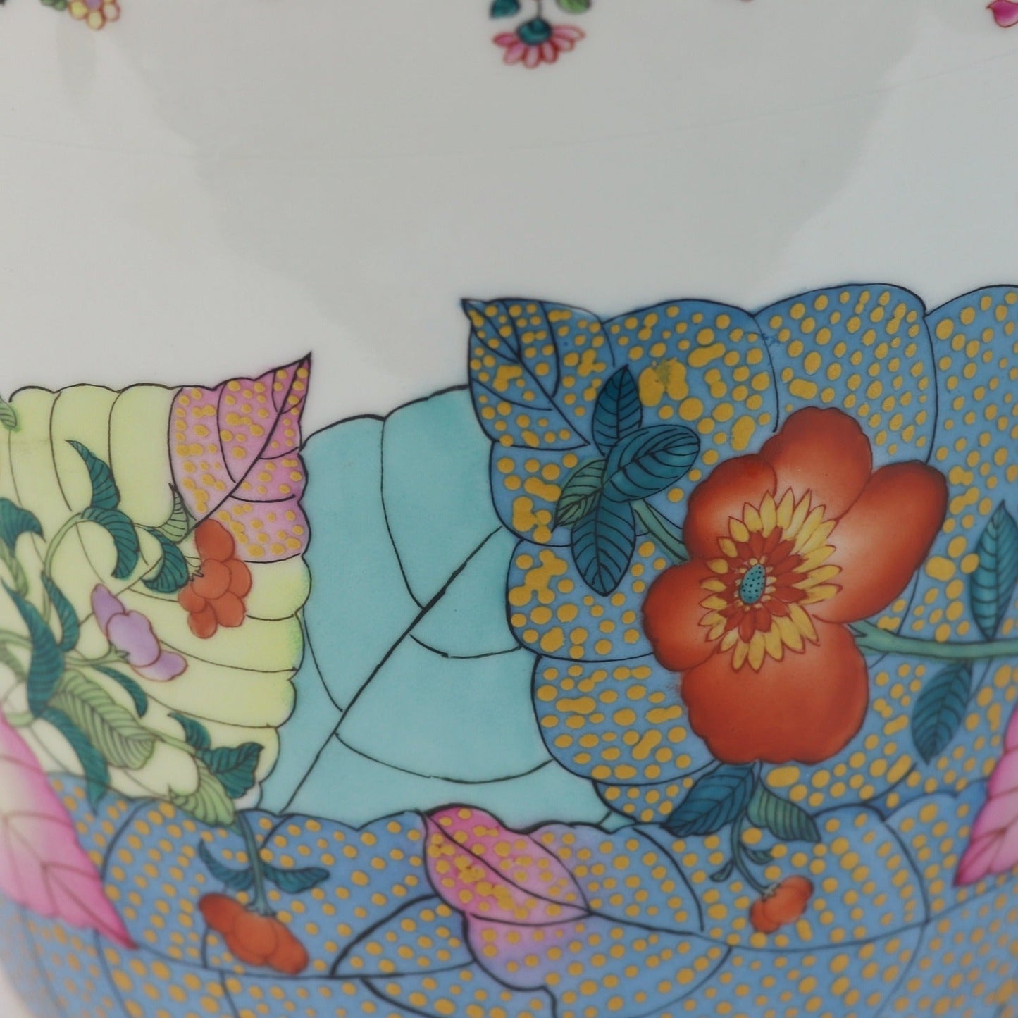 Tobacco Leaf Ginger Jar Porcelain
