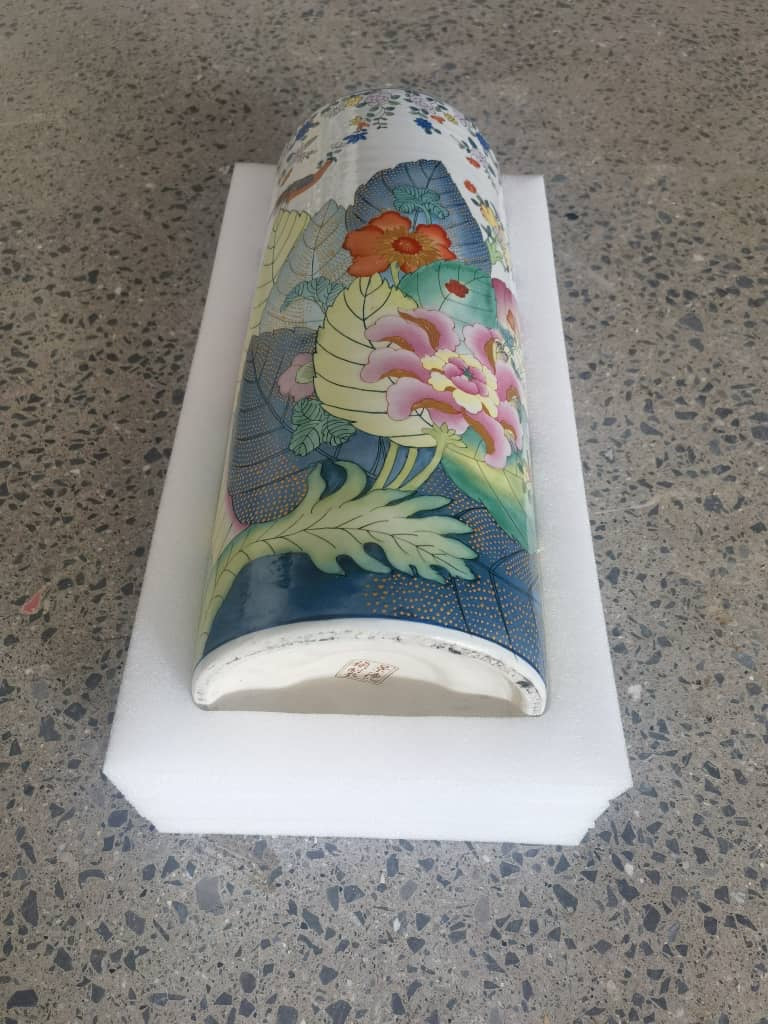 WHOLESALE Tobacco Leaf Umbrella Stand - Hand-Painted