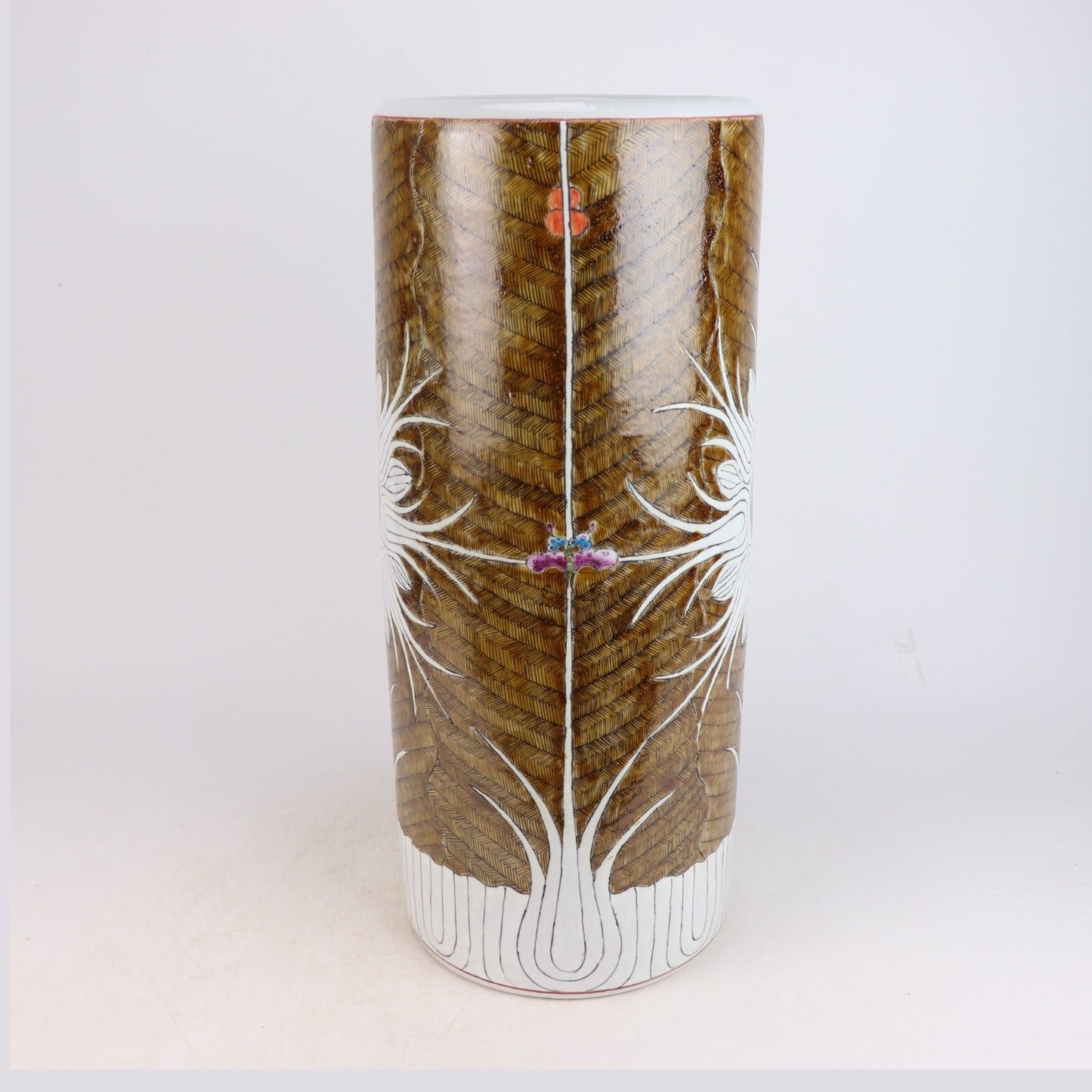 Brown Bok choy umbrella stand