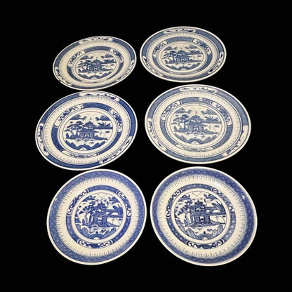 Canton Style Dessert and Appetizer Plates Partial Set