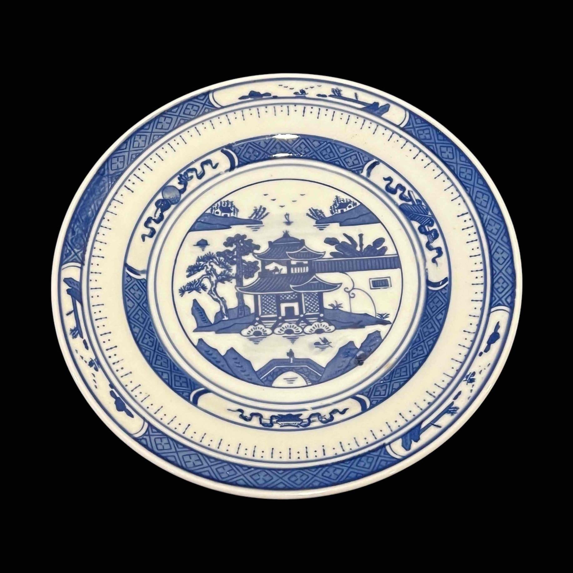 Canton Style Dessert and Appetizer Plates Partial Set