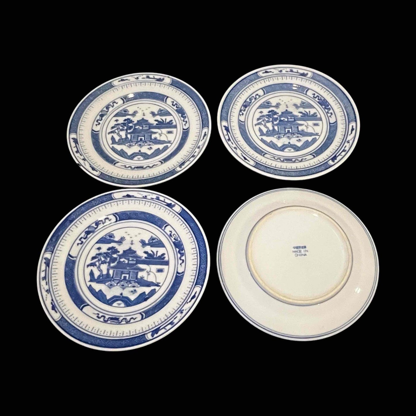 Canton Style Dessert and Appetizer Plates Partial Set