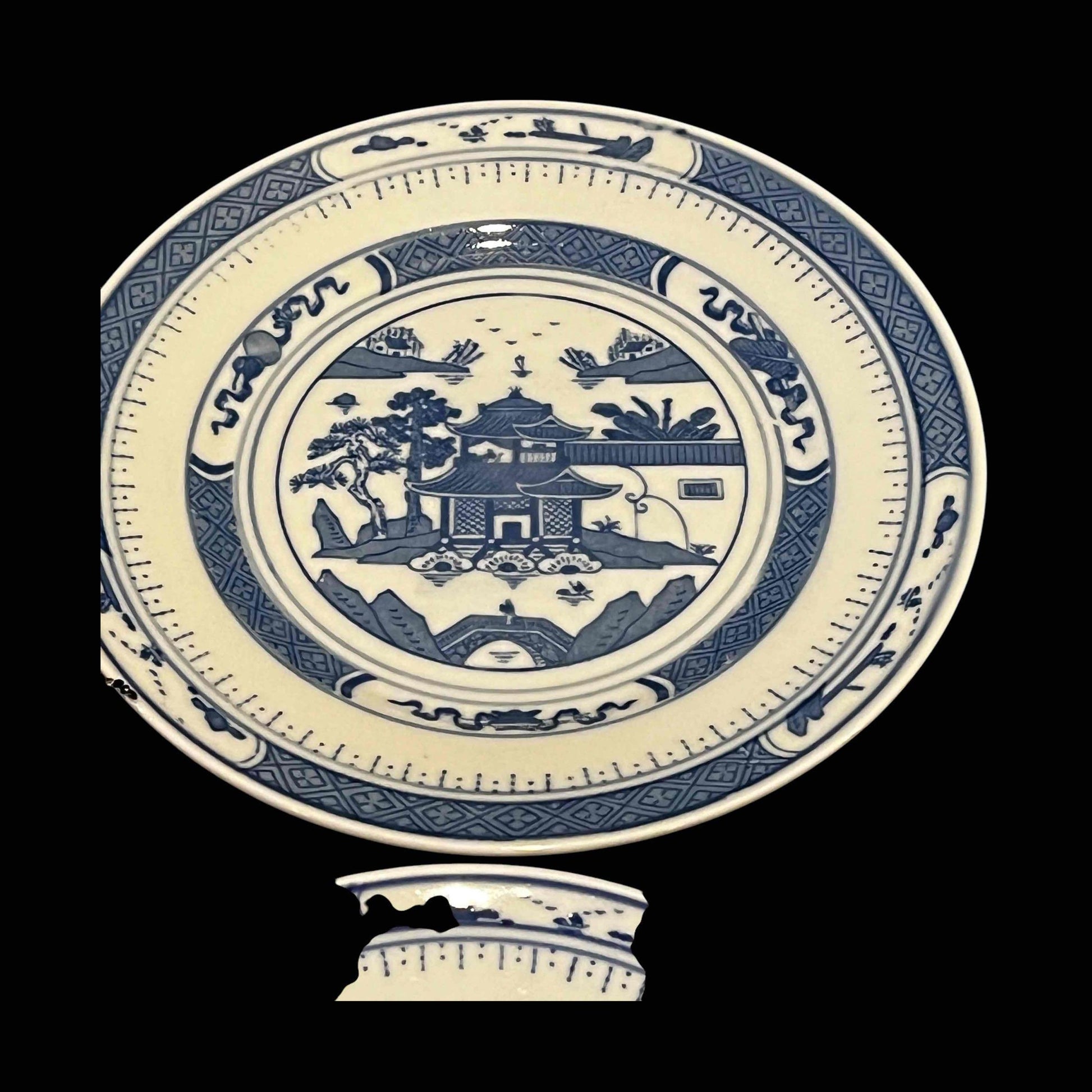 Canton Style Dessert and Appetizer Plates Partial Set