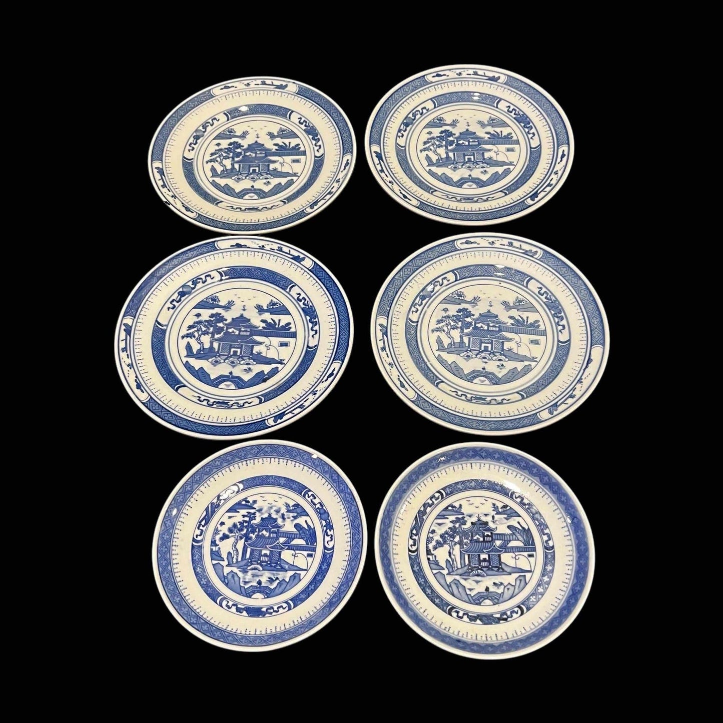 Canton Style Dessert and Appetizer Plates Partial Set