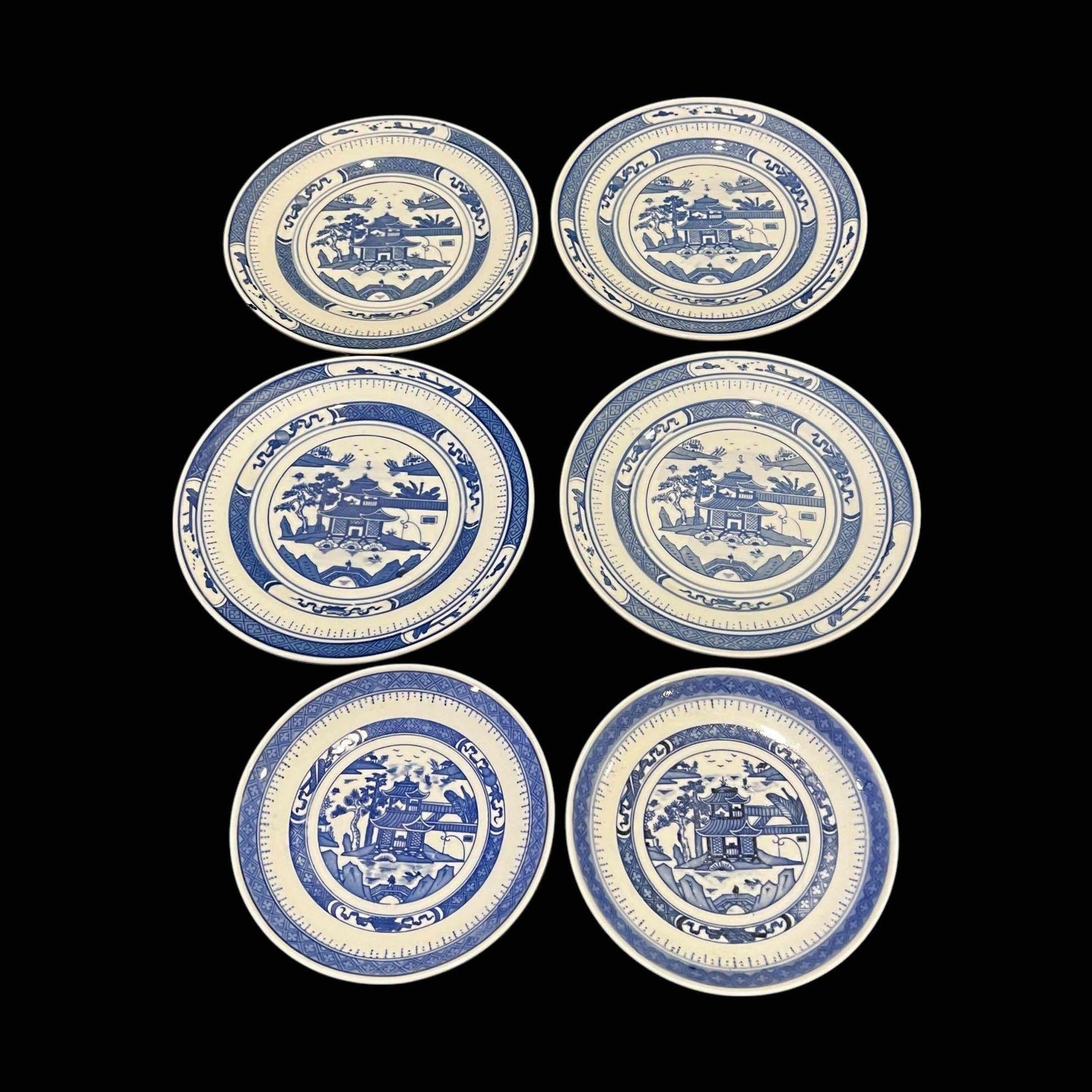 Canton Style Dessert and Appetizer Plates Partial Set