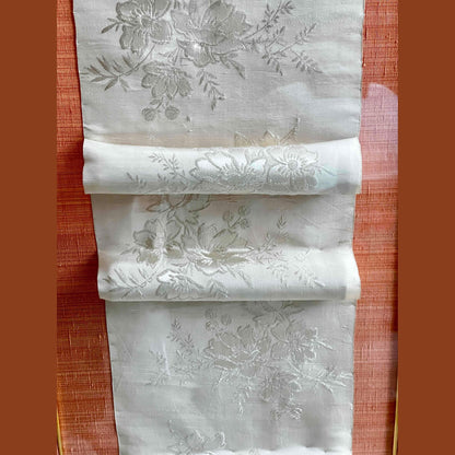 Custom Acrylic Shadow Box with Antique Chinese Silk Fabric