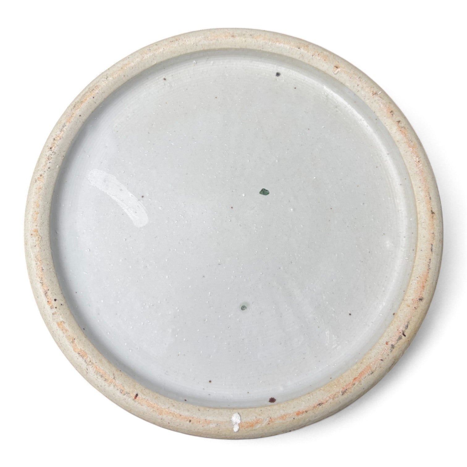 Green and White Chrysanthemum Porcelain Jar – Hand-Painted