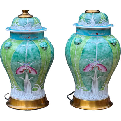 Bok Choy Ginger Jar Lamp