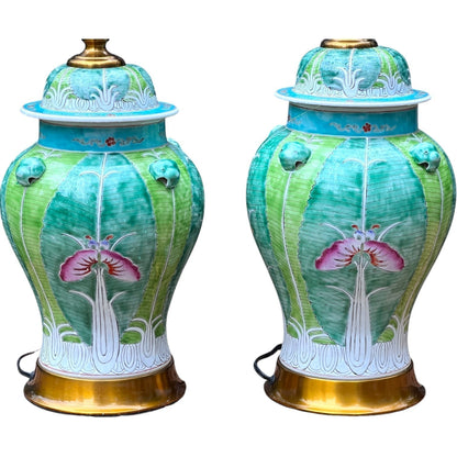 Bok Choy Ginger Jar Lamp