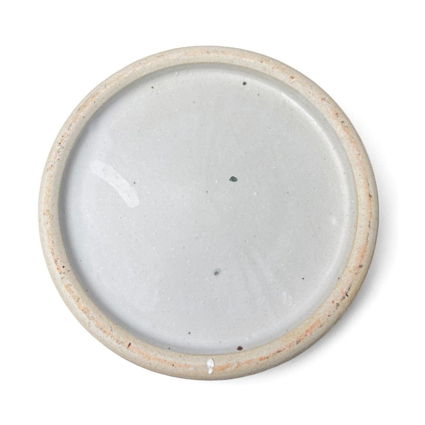 Green and White Chrysanthemum Porcelain Jar – Hand-Painted