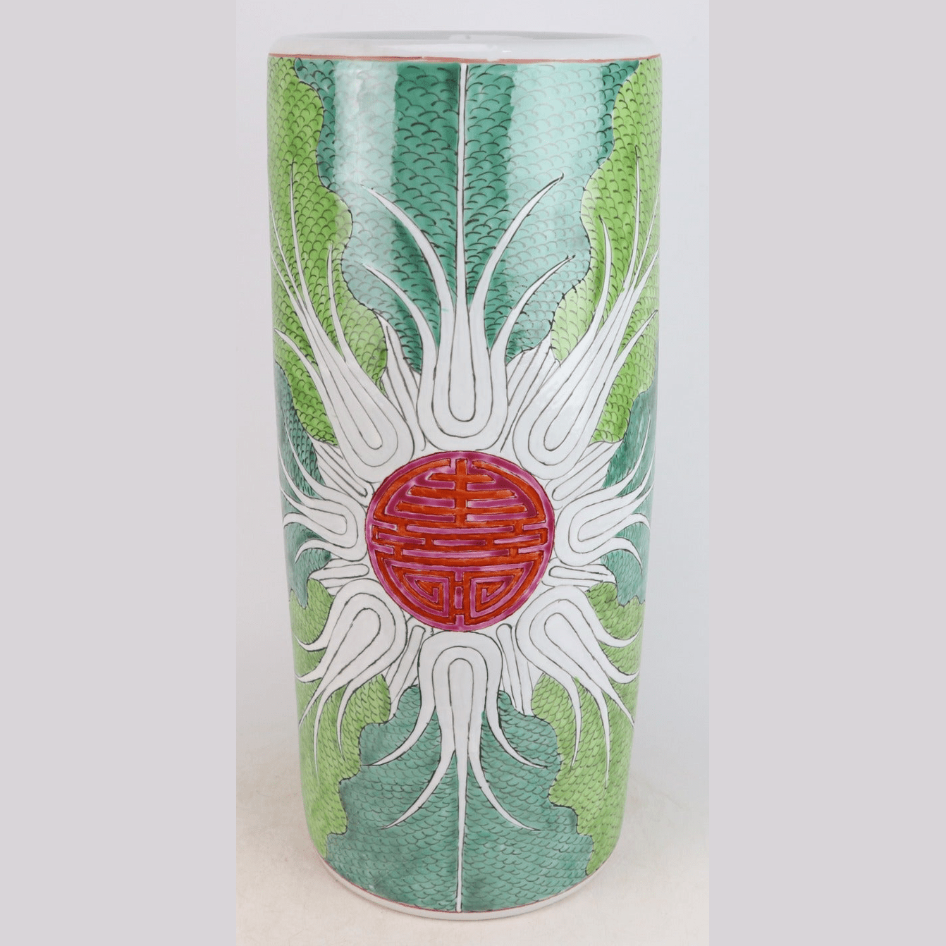 Limited Edition Hand-Painted Jingdezhen Porcelain Umbrella