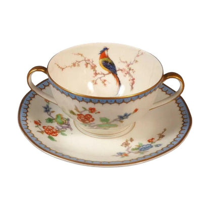 Limoges France HAVILAND PARADISE Cream Soup Bouillon Bowl