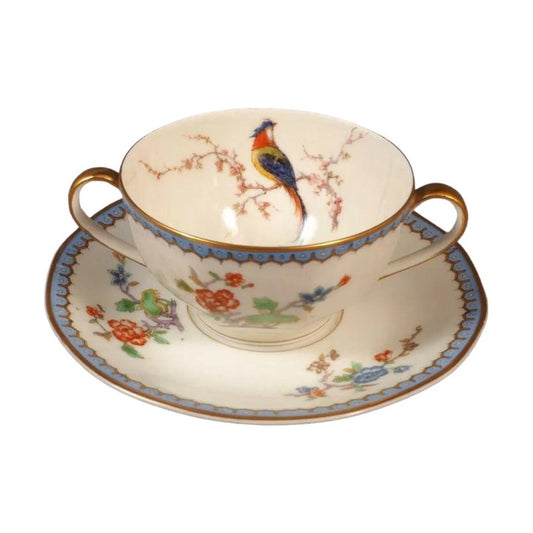 Limoges France HAVILAND PARADISE Cream Soup Bouillon Bowl