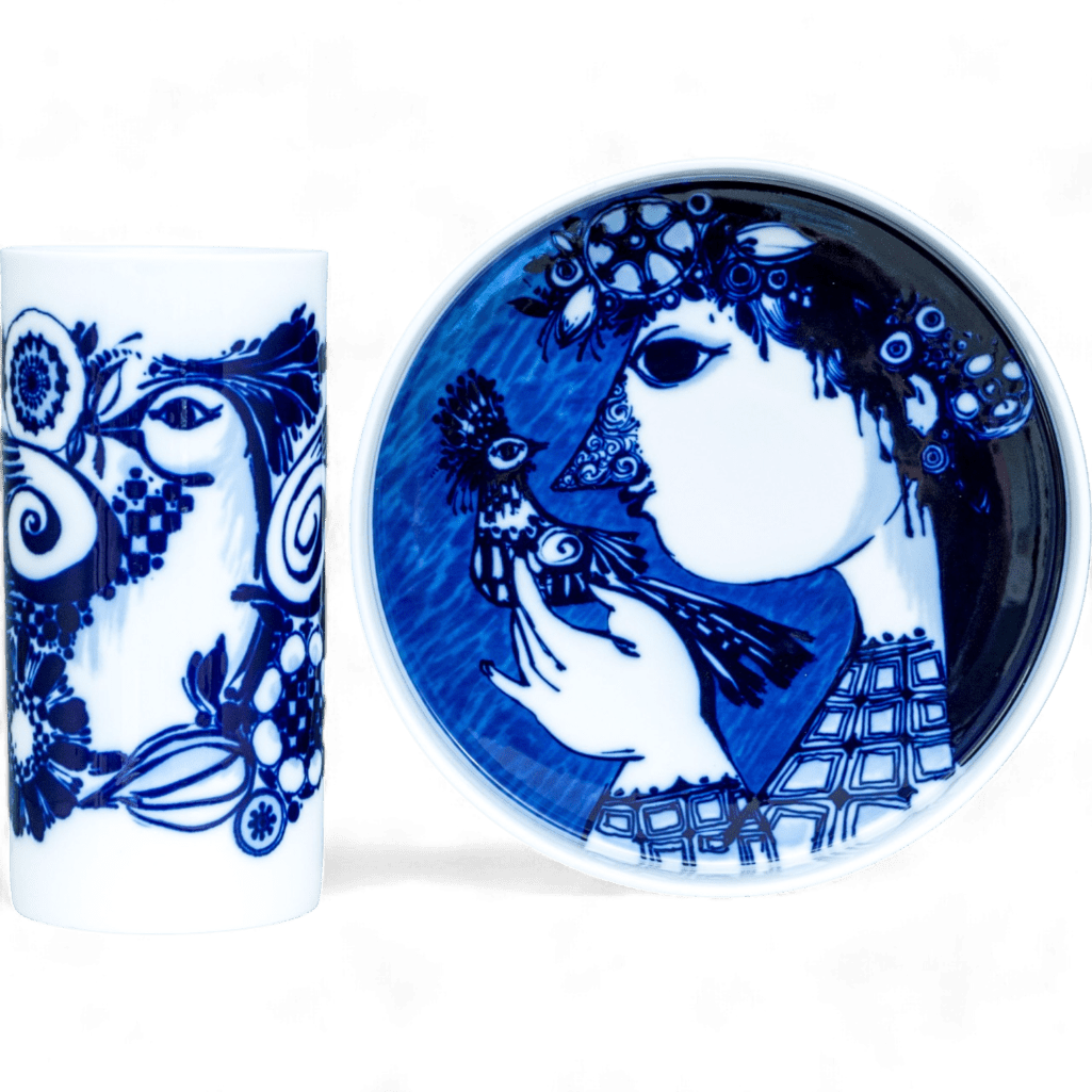 Rosenthal Studio Line Germany Bjorn Wiinblad Cobalt Blue
