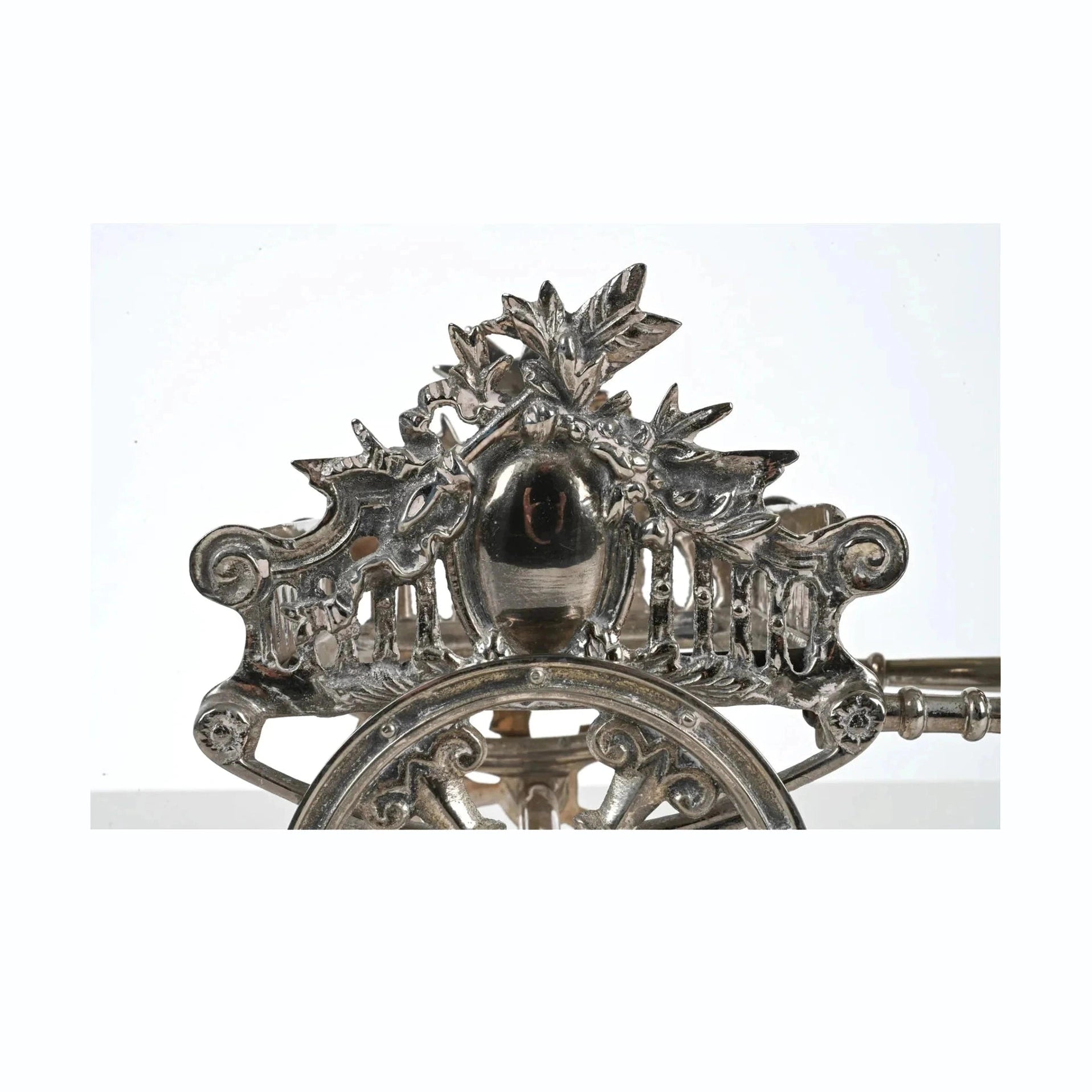 Silver-Plated Chinoiserie Figurative Sculpture Centerpiece -