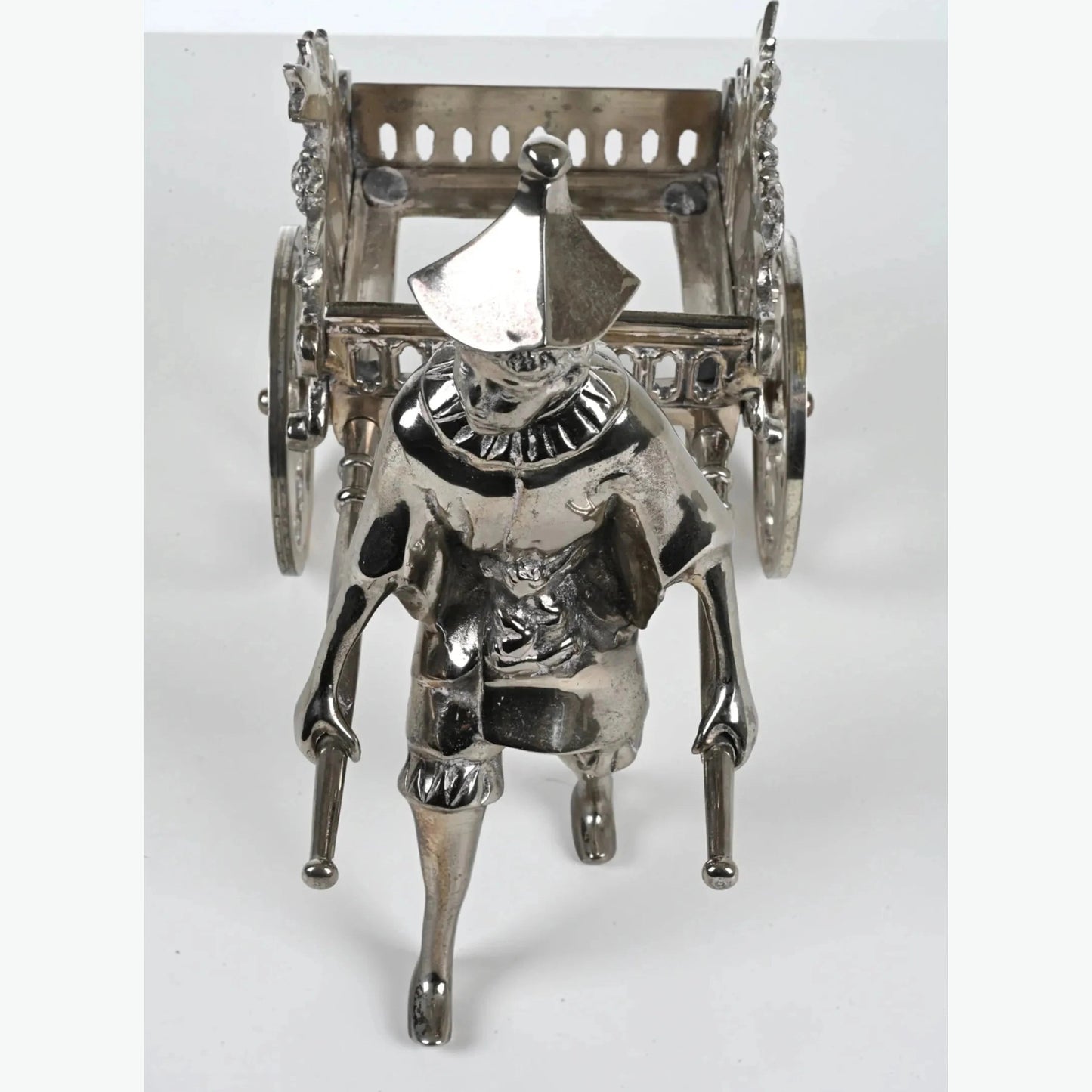 Silver-Plated Chinoiserie Figurative Sculpture Centerpiece -