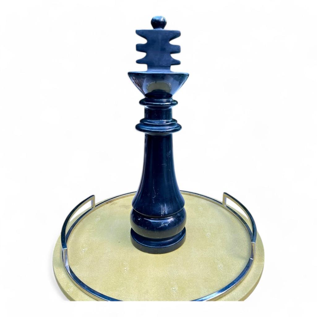 Solid Marble Tall Chess Piece Decorative King Piece