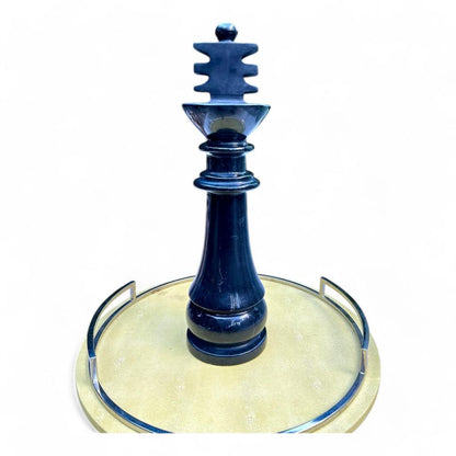 Solid Marble Tall Chess Piece Decorative King Piece