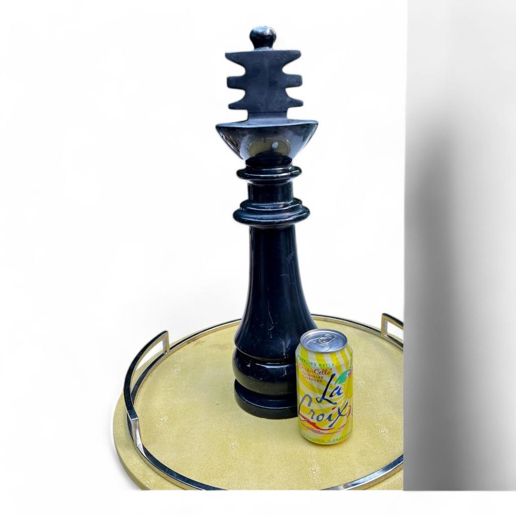 Solid Marble Tall Chess Piece Decorative King Piece