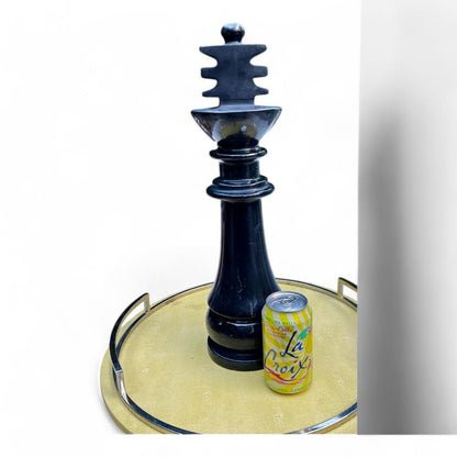 Solid Marble Tall Chess Piece Decorative King Piece