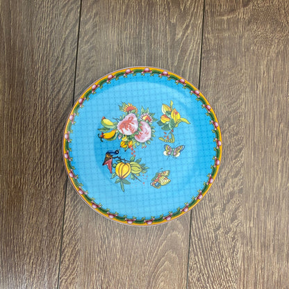 Famille Rose and Bok Choy Fine Bone China Dinner Plate Set