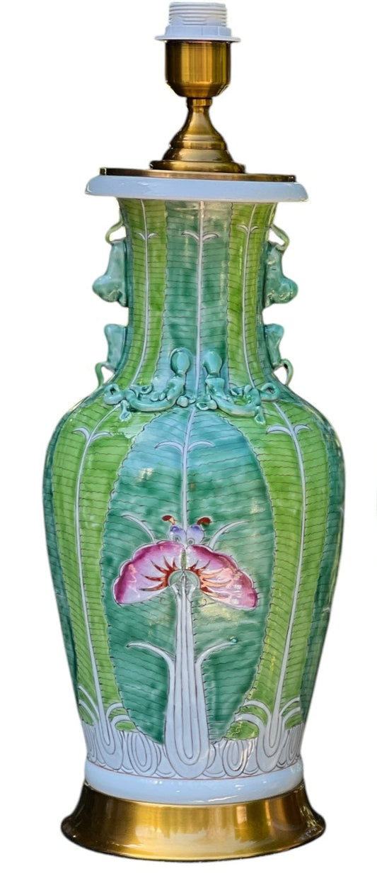 Sculptural Bok Choy Lamps a pair